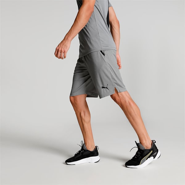 RTG Interlock 10" Men's Shorts, Medium Gray Heather-Black